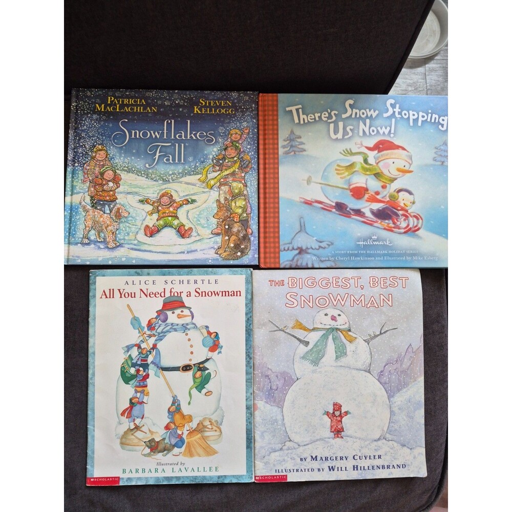 Bundle 4 Winter Themed Childrens Picture Books Lot Paperback Scholastic Kids